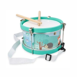 AdamToys -bębenek - leśne zwierzęta – drewniany instrument dla dzieci 3+