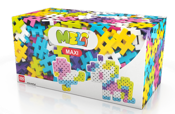 Klocki Meli Maxi Pink 200 el. – konstrukcyjne wafle 1+