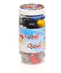 Klocki konstrukcyjne Loowi i Big Loowi mix 45 el. – 3+