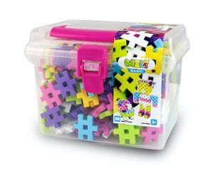 Klocki konstrukcyjne Meli Basic Pink Travel Box 250 el. – 3+