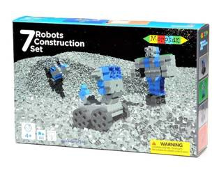 Klocki Morphun 7 Robotów Box 80 el. – konstrukcyjne 5+