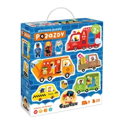 Pierwsze puzzle CzuCzu Pojazdy dla maluchów 2+