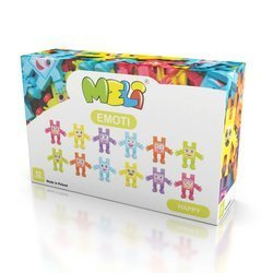 Klocki Meli Emoti Happy 12 figurek z naklejkami emocji – 3+