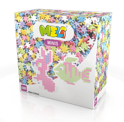 Klocki konstrukcyjne Meli Minis Pastel 1200 elementów – od 4 lat