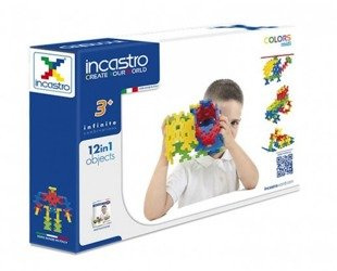 Klocki konstrukcyjne Incastro Colors Midi 60 el. – 4+