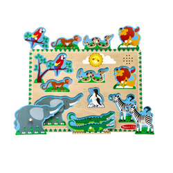 Puzzle dźwiękowe układanka - zoo