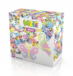 Klocki Meli Minis Pastel 400 el. – konstrukcyjne wafle 3+