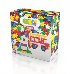 Klocki konstrukcyjne Meli Minis 400 elementów – zestaw 4+