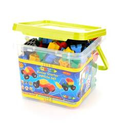 Klocki konstrukcyjne Morphun Starter Pojazdy 200 el. – 3+