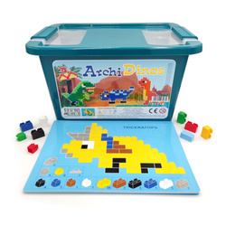 Klocki konstrukcyjne dinozaury 750 el. – Little Architect 5+