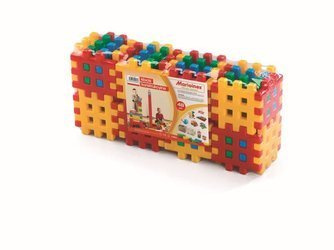 Klocki edukacyjne Marioinex Wafle Kostka 48 elementów dla 2-latka wspierające motorykę