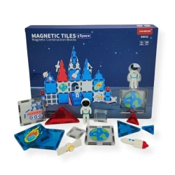 Klocki magnetyczne Kosmos 39 el. z astronautami – X-Bida 3+