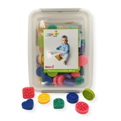 Planeta zmysłów - duży zestaw puzzli sensorycznych - emocje, dotyk i kształt - 68 el. 1+