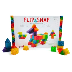 Klocki magnetyczne Flip and Snap Loowi 36 elementów 4+