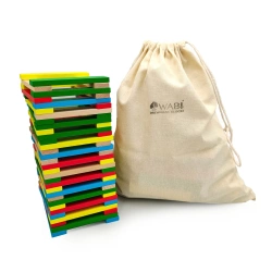 Drewniane klocki deseczki WABI Planks 12 cm 200 sztuk 3+