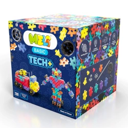 Klocki MELI Basic Tech+ 780 el. – wafle konstrukcyjne z mechanizmami 3+