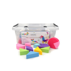 Klocki Magnetyczny Tangram - Magic Big Tangram 100el. 
