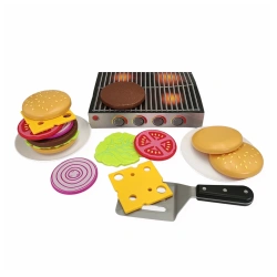 Magnetyczny zestaw burger z grillem 18 el. – Popular Playthings 3+