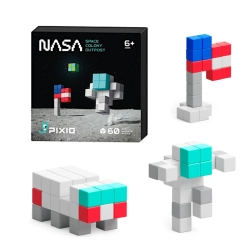 Klocki magnetyczne Pixio NASA Space Colony Outpost 60 elementów 6+