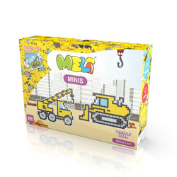 Klocki Meli Minis Build 2w1 dźwig i spychacz 500 el. – 4+
