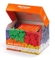 Klocki konstrukcyjne Marioinex Mini Waffle Wafle 500 elementów dla 4-latka wspierające motorykę