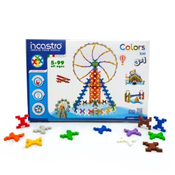 Klocki konstrukcyjne Incastro Colors 3w1 kolorowe 250 elementów 4+