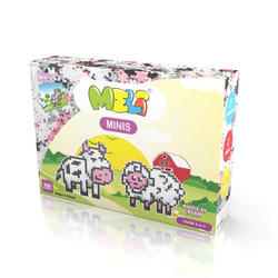 Klocki Meli Minis Farm 2w1 waflowe 500 el. – zestaw 4+