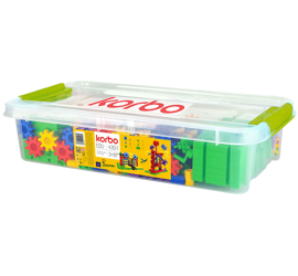 Klocki konstrukcyjne Korbo EDU 430 elementów – polska marka 4+