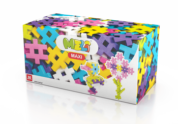 Klocki konstrukcyjne Meli Maxi Pink 50 el. – zestaw 1+