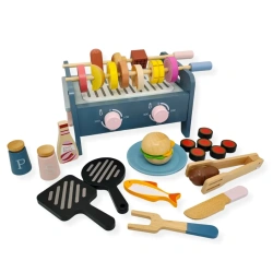 Drewniany grill BBQ z akcesoriami 35 el. – Kabi 3+