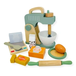 Kabi - Drewniany blender kuchenny z akcesoriami – 3+