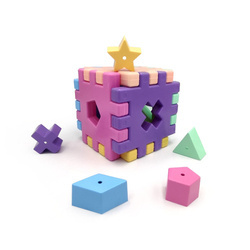 Ekologiczny sorter kształtów Elfiki Magic Cube – Tigres 1+